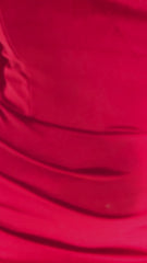 Madison Red Sweetheart Bust Stretch Long Sleeve Mermaid Maxi Dress