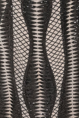Twilight Black Nude Sequin Bandage Cage Bodycon Maxi Mermaid Dress