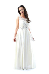 Adele Cream Maxi Dress