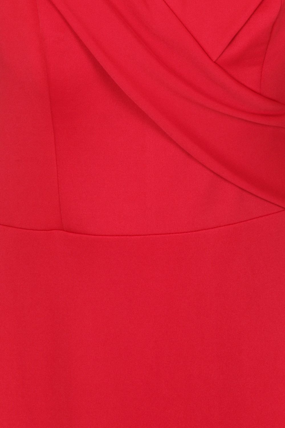 Camila Berry Red Bardot Maxi Fishtail Dress