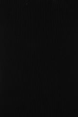 Angelina Black Diamante Strap Ribbed Knitted Pencil Midi Bodycon Dress