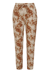 Haven Camel and Beige Two Tone Tie Dye 2 Piece Tracksuit Set