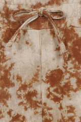 Haven Camel and Beige Two Tone Tie Dye 2 Piece Tracksuit Set