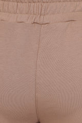 Aliza Taupe Corset Waisted Hoodie Tracksuit Set