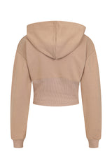 Aliza Sand Corset Waisted Hoodie Tracksuit Set