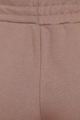 Sasha Taupe Under Bra Waisted Sweatshirt Tracksuit Set