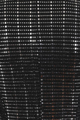 Tempt Me Silver Black Metallic Tuxedo V Neck Blazer Tux Dress