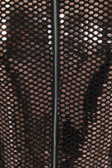 Hypnotised Bronze Metallic Mirrored Sequin Bodycon Dress