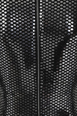 Hypnotised Silver Metallic Mirrored Sequin Bodycon Dress