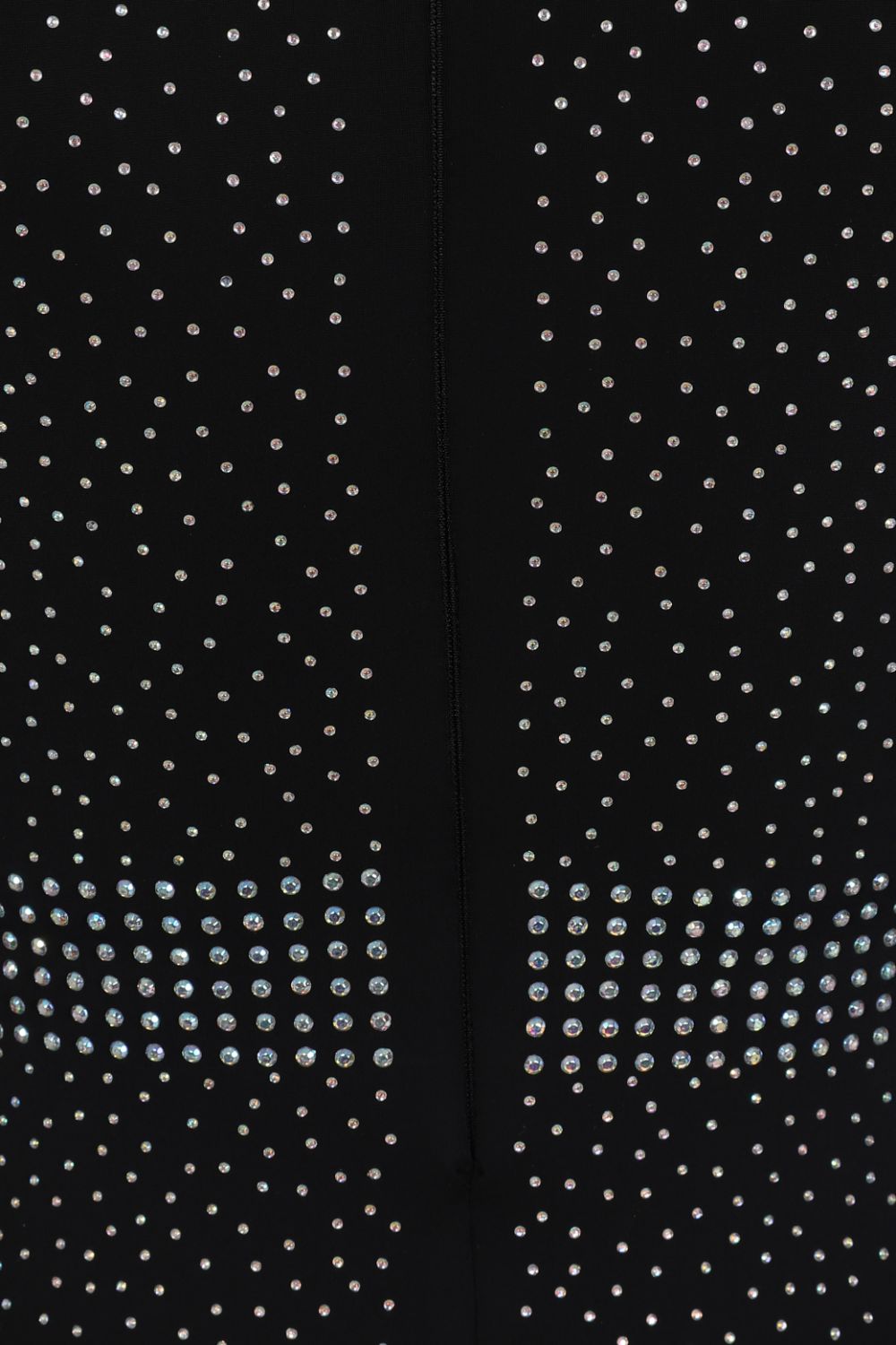 Luxor Black Caviar Crystal Rhinestone Bodycon Midi Dress