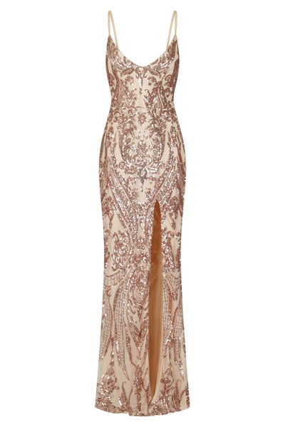 美品♡herlipto Valletta Long Dress 2023SS S 0400022069362_LEOPARDMULTI?wid