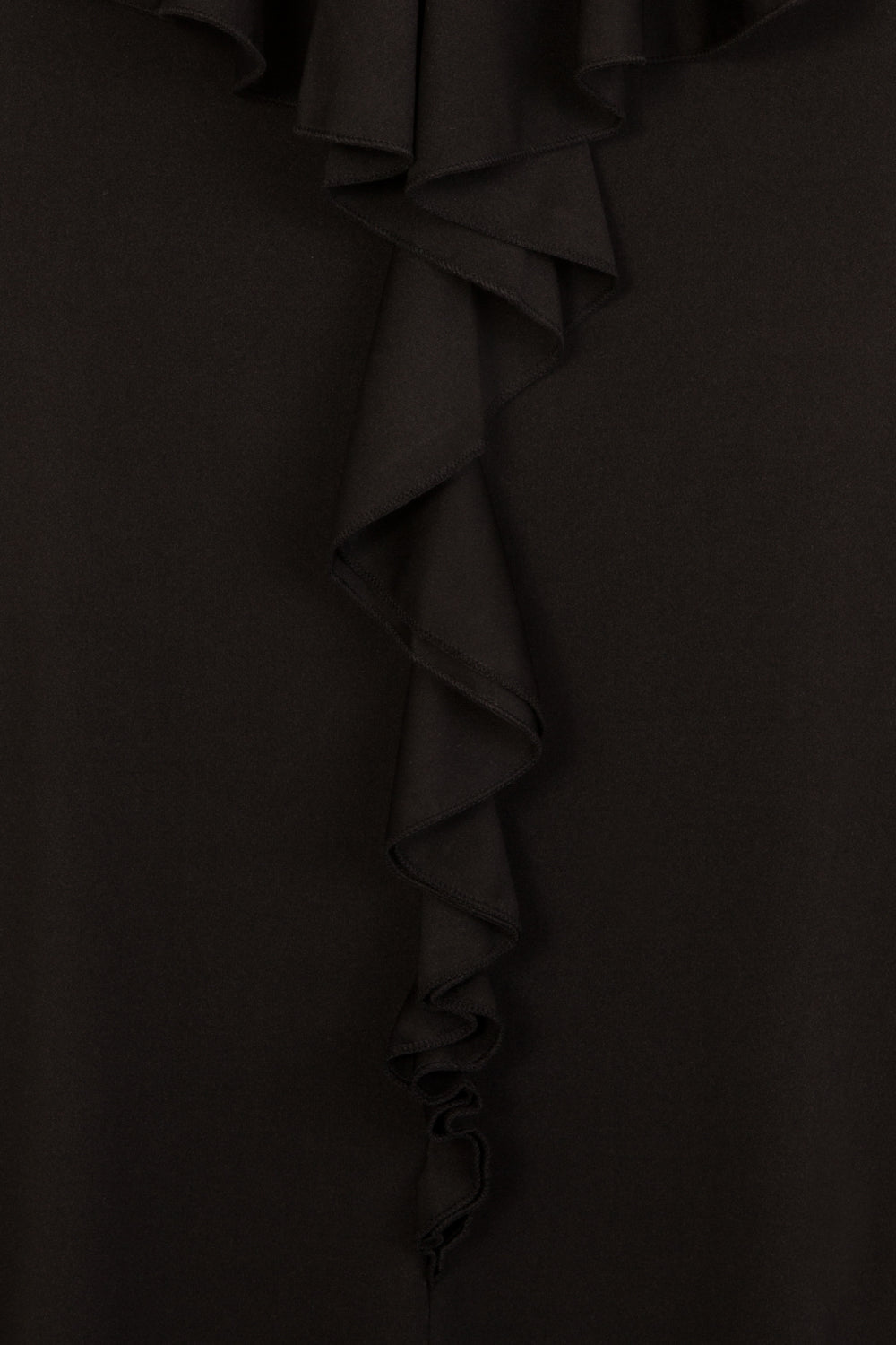 Dream Black Sweetheart Backless Waterfall Frill Ruffle Fishtail Maxi Dress