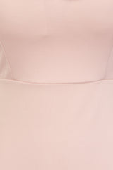 Dream Nude Sweetheart Backless Waterfall Frill Ruffle Fishtail Maxi Dress