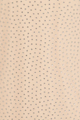 Glow Up Luxe Nude Rhinestone Bling High Neck Bodycon Mesh Dress