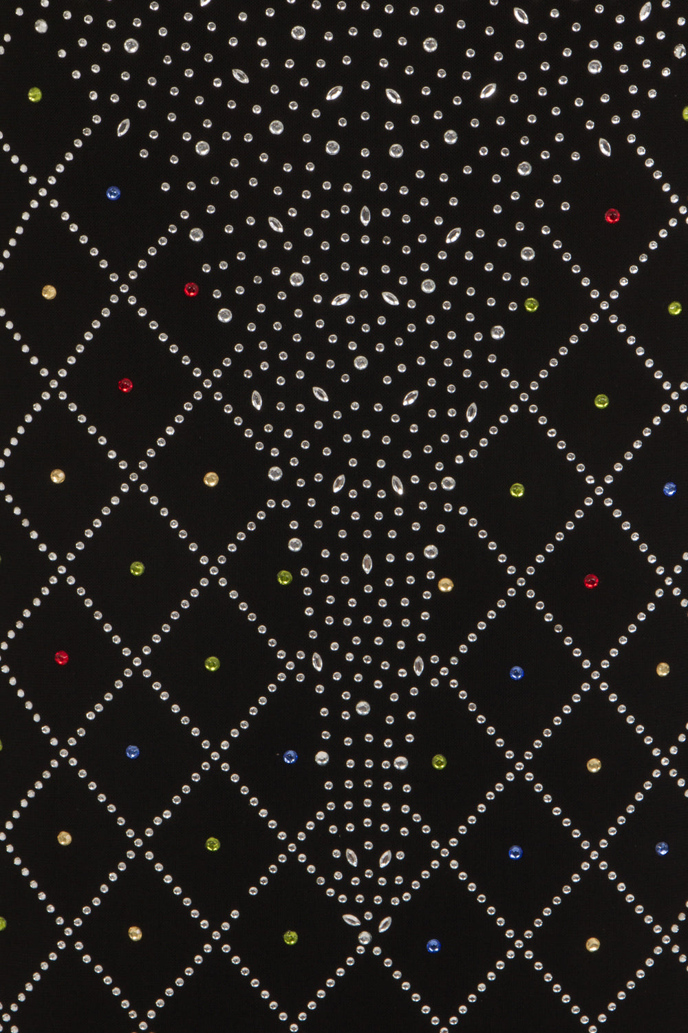 Ice Queen Black Crystal Rhinestone Mesh Bodycon Mermaid Maxi Dress