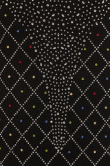 Ice Queen Black Crystal Rhinestone Mesh Bodycon Mermaid Maxi Dress