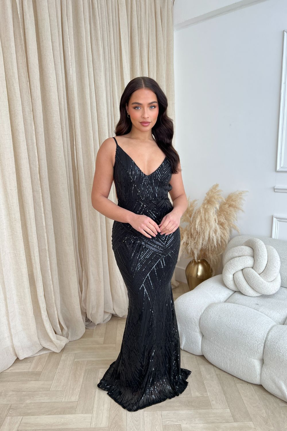 Endless Black Luxe Sequin Backless Hourglass Mermaid Fishtail Maxi Gow Nazz Collection Endless Black Luxe Sequin Backless Hourglass Mermaid Fishtail Maxi Gow Nazz Collection