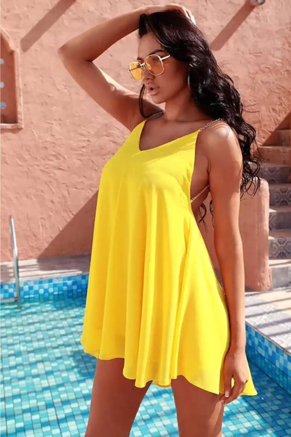 Floaty short dress best sale