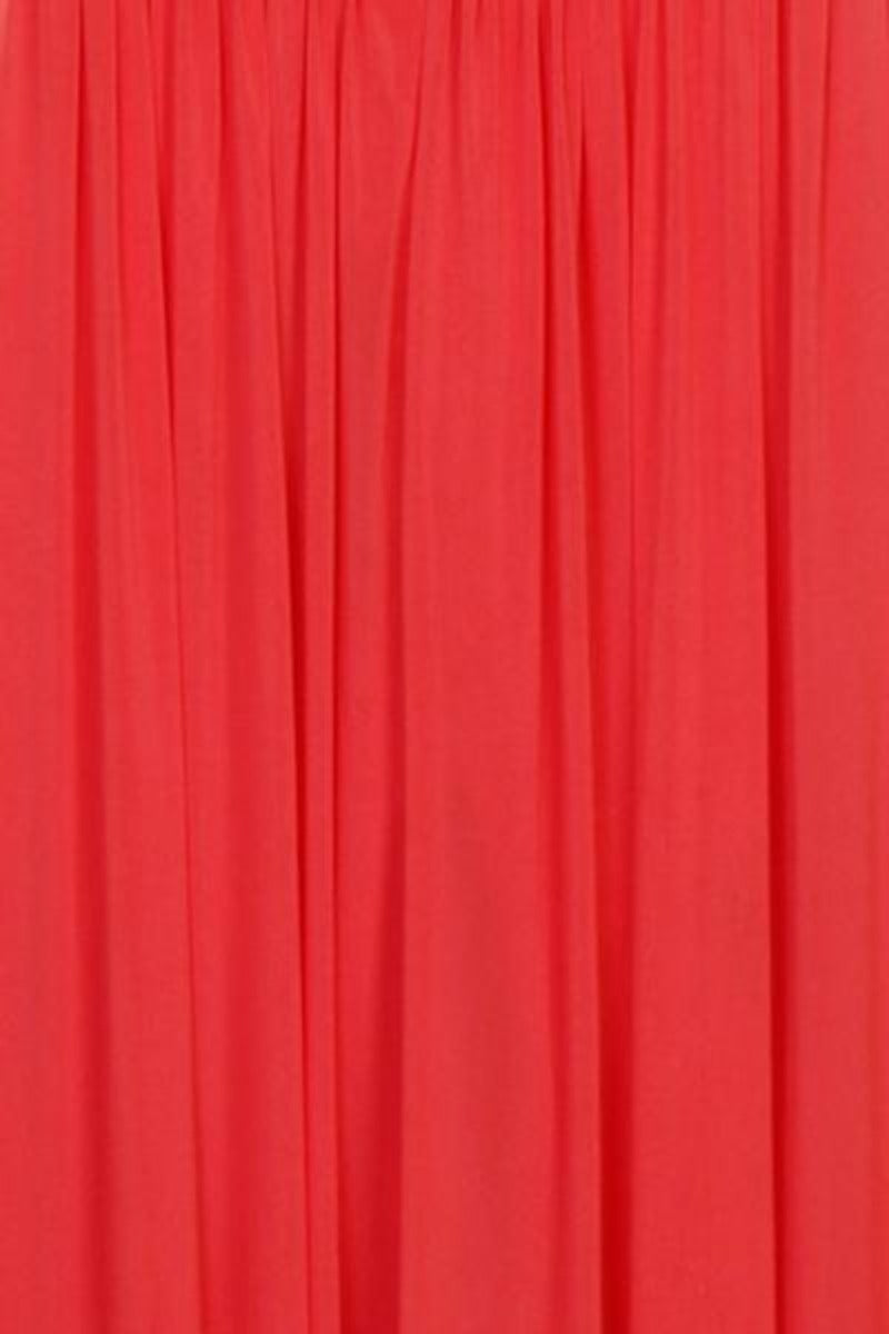 Papya Orange Grecian Jewel Open Back Maxi Gown Dress