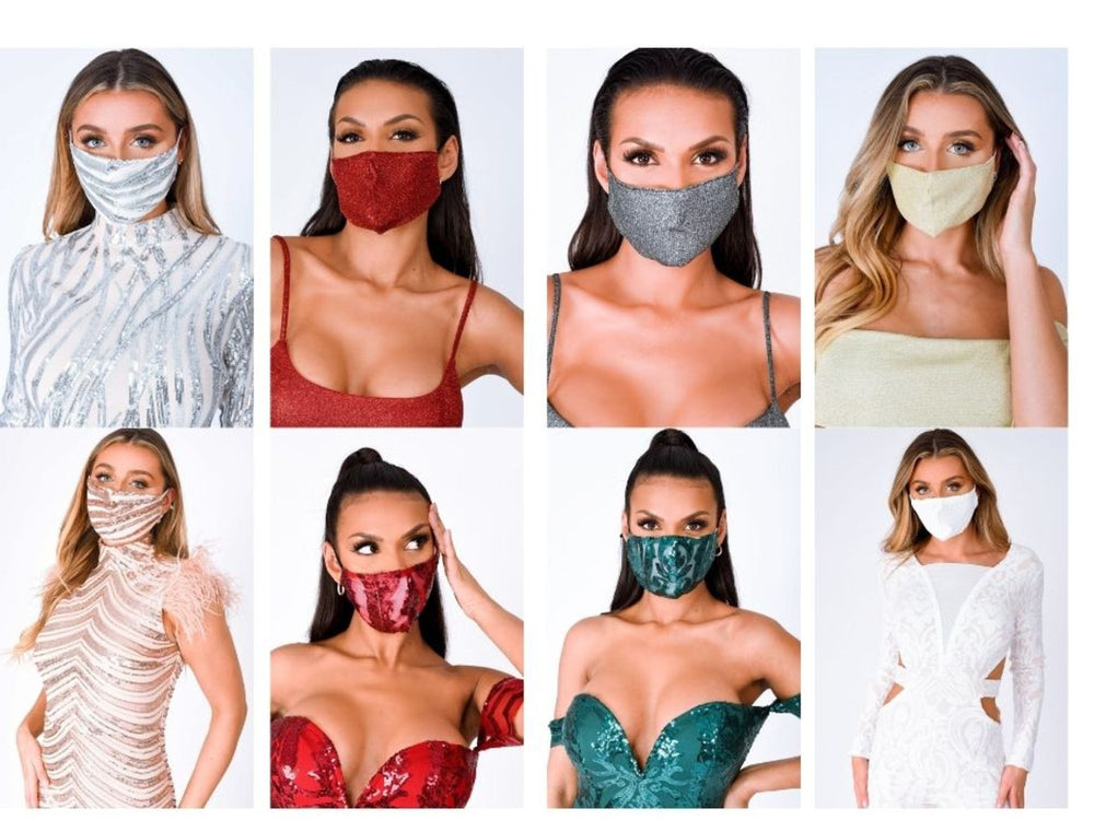 10 Pack Embellished Face Mask
