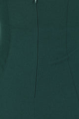 Milani Green Sheer Mesh Net Long Sleeve Bustier Bodycon Mini Dress