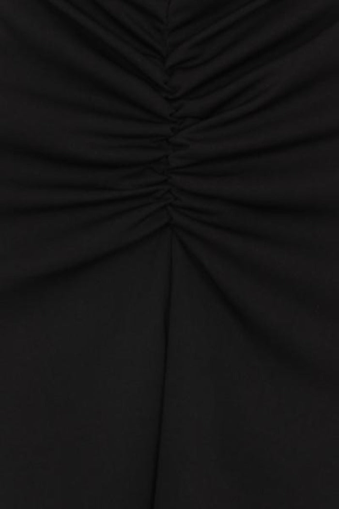 Stella Black Slinky Backless Midi Dress