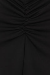 Stella Black Slinky Backless Midi Dress