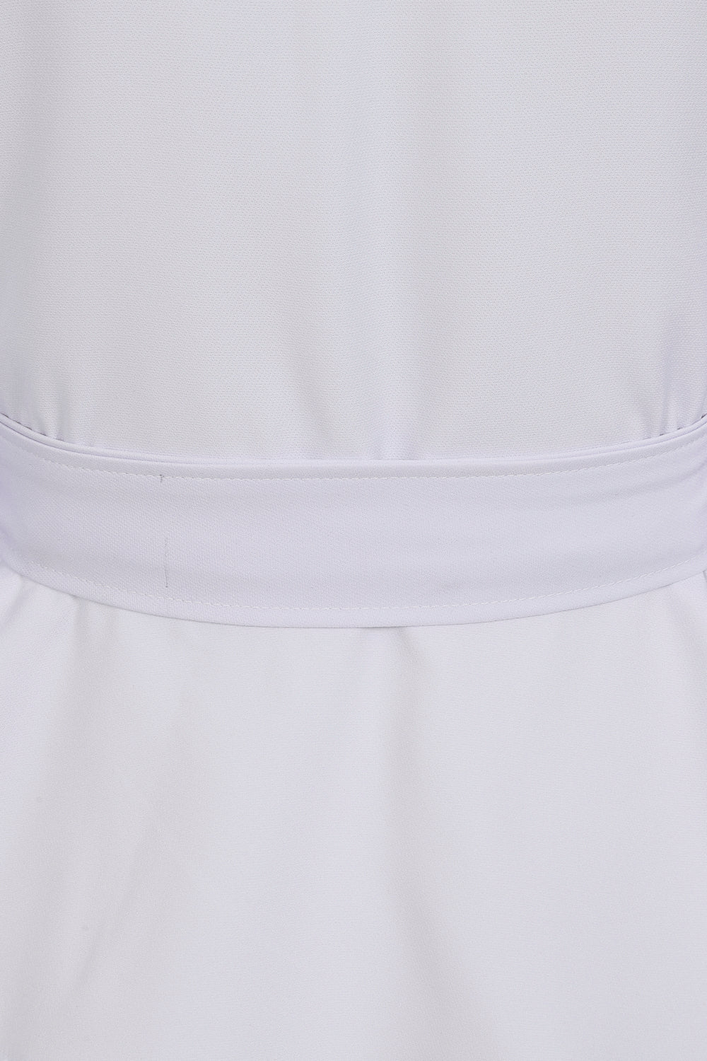 Mili White Longsleeve Wrap Over Tie Top