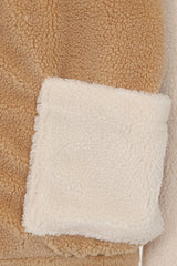 Addison Two Cream and Tan Fur Teddy Bomber Jacket