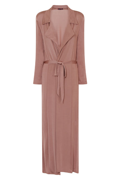 Enza Blush Slinky Maxi Duster Jacket – Nazz Collection