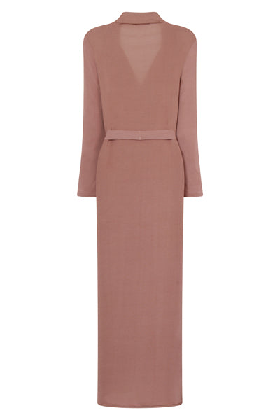 Enza Blush Slinky Maxi Duster Jacket