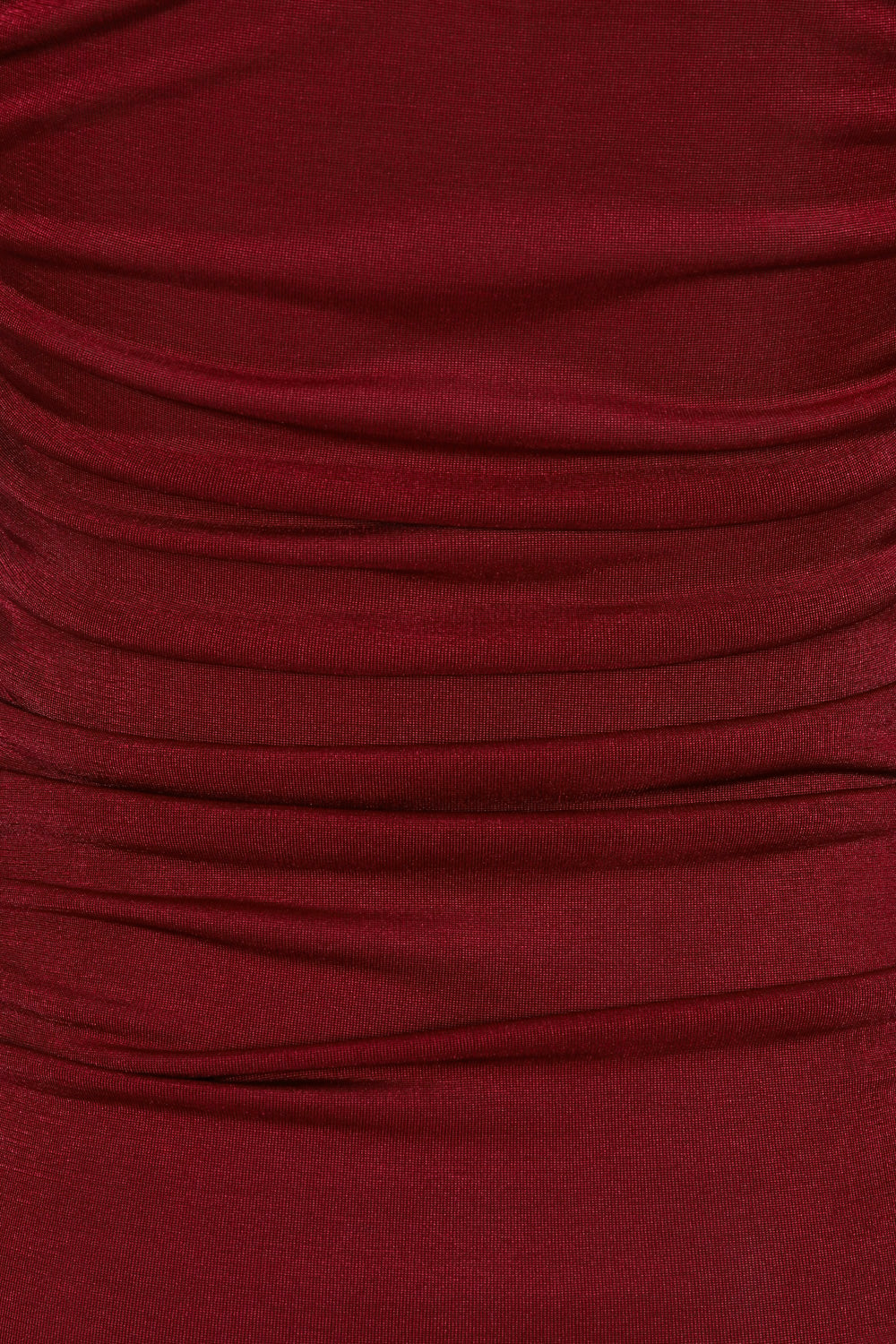 All Ruched Up Berry Off The Shoulder Long Sleeve Slinky Mini Dress