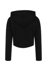 Mei Black Ruched Drawstring Waisted Hoodie Tracksuit Set
