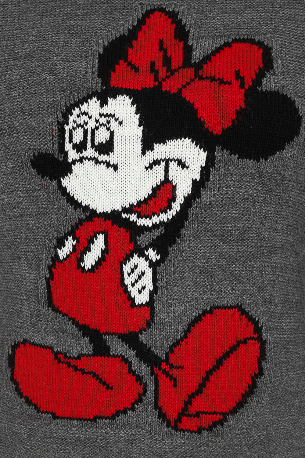 Minnie Mouse Grey Knit Woven Cartoon Lounge Set