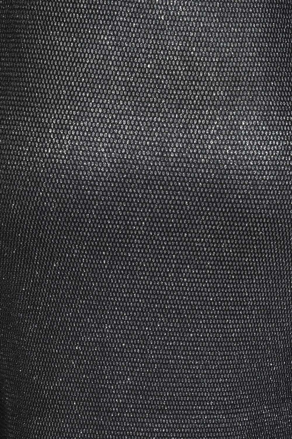 Cosmia Black Glitter Sparkle Bandeau Pleated Detail Pencil Maxi Dress