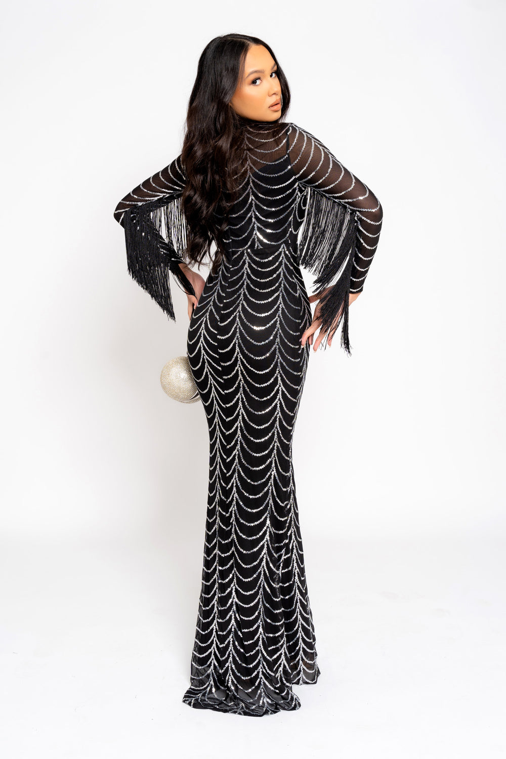 Luxechic Dazzle Dress- Black