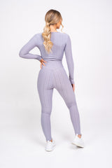 Cali Grey Honeycomb Contouring Push Up Jumpsuit Romper