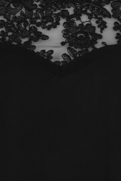 Get Flirty Black Off Shoulder Ruffle & Frill Lace Bardot Dress