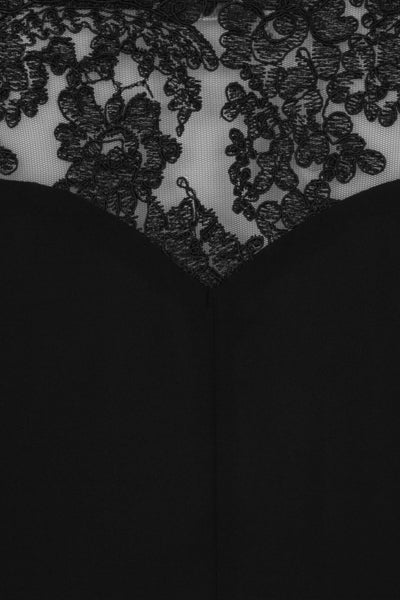 Get Flirty Black Off Shoulder Ruffle & Frill Lace Bardot Dress