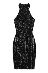 Lolita Black Victorian Sequin Illusion Bodycon Dress