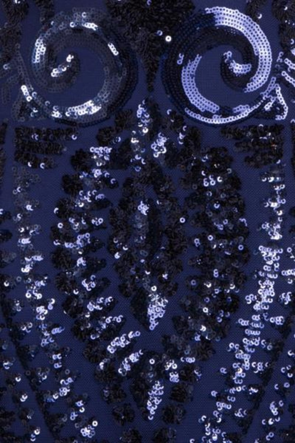Spotlight Navy Vip Luxe Sequin Backless Mermaid Fishtail Dress
