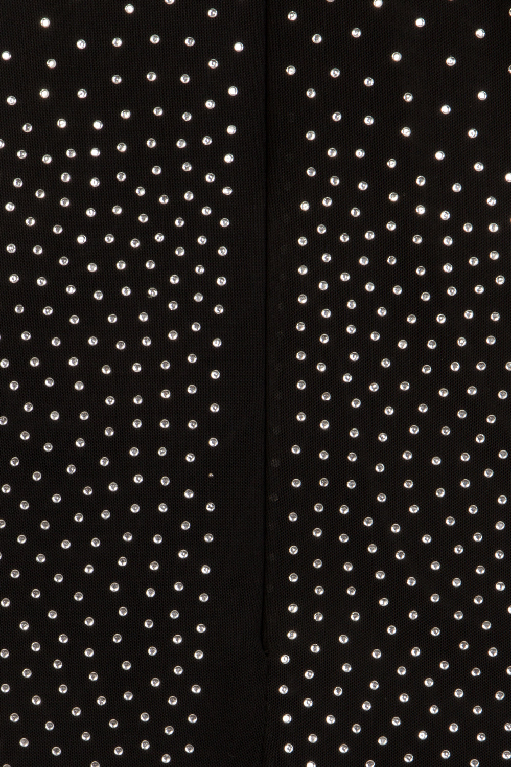Glow Up Luxe Black Rhinestone Bling High Neck Bodycon Mesh Dress