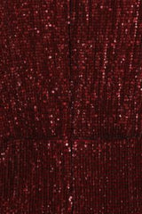 Salma Luxe Berry Keyhole Glistening Sequin Fishtail Maxi Dress