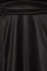 Riri Black Gold Choker Plunge Double Slit Maxi Dress