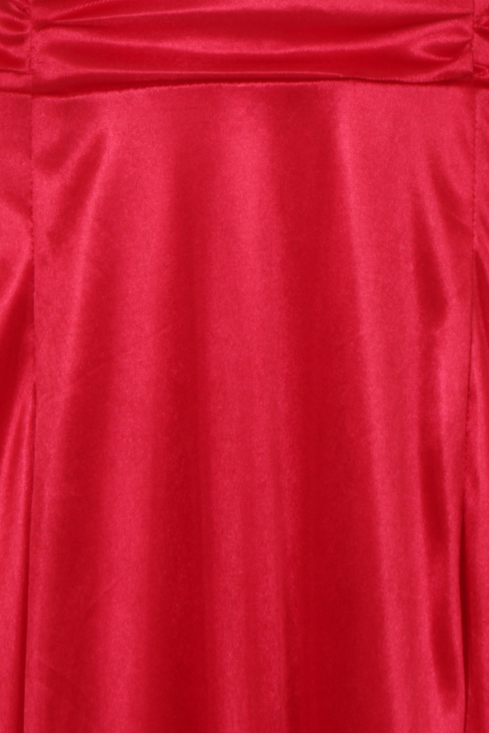 Riri Red Gold Choker Plunge Double Slit Maxi Dress